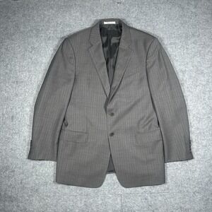 Armani Collezioni G-Line Blazer Mens Size 40R  Gray Pinstripe Wool Italy Made